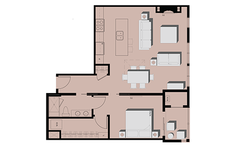 One Bedroom Condominiums